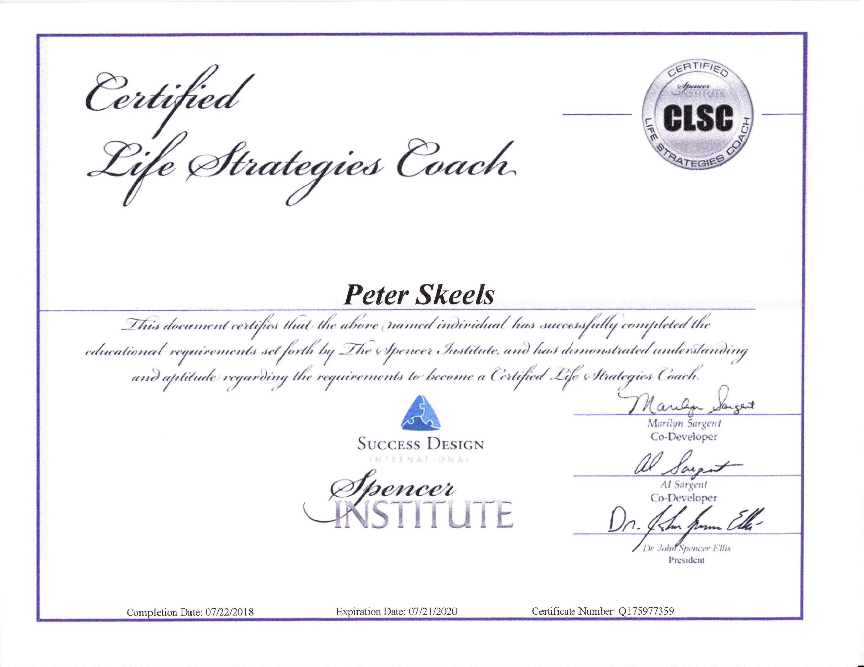 LSC Cetificate